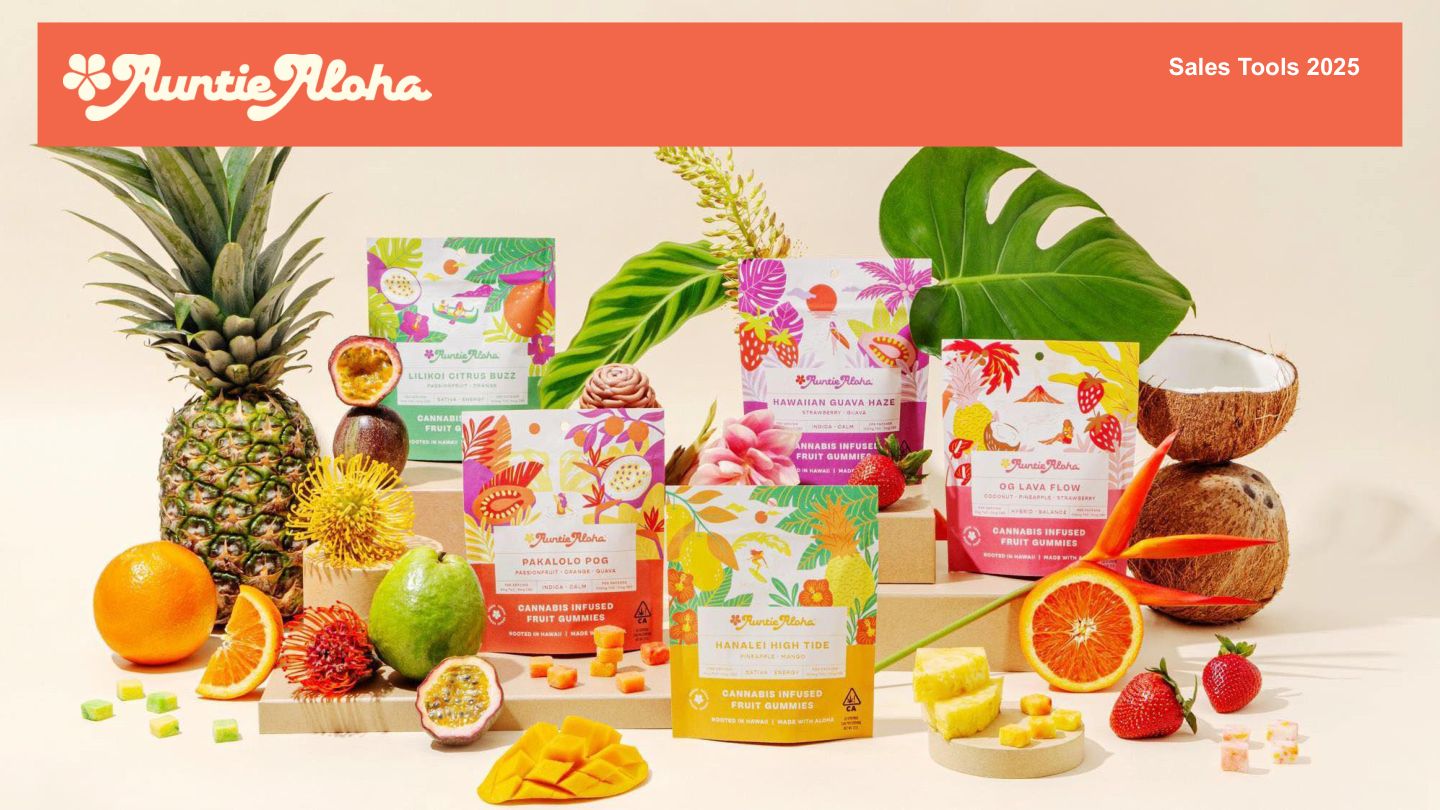 Auntie Aloha Sales Tool Slide 1